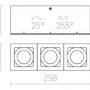 Downlight - RED R10121 Stropní svítidlo BERIT III hliník  230V GU10 3x50W - RED - DESIGN RENDL - foto 6