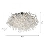 Dekorativní - PN 6053-17 Stropní svítidlo RICICLE chrom s křišťálovými 60cm - PAUL NEUHAUS - foto 6