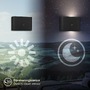 Nepřímé osvětlení - BRI 3878015 AKCE - Chat nástěnné svítidlo - 3W, 270lm, bezdrátová, LED, s pohybovým čidlem, černá - BRILONER - foto 6