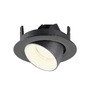 Kruhová - LA 1010063 NUMINOS® GIMBLE XS Stropní vestavné svítidlo, 4000 K, 20°, IP20, kulaté, černá / bílá - BIG WHITE (SLV) - foto 6