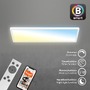 Hranatá - BRILO 7529016 Tava LED stropní svítidlo, Smart, ovládání hlasem nebo v aplikaci, dálkové ovládání, bílé - BRILO - foto 6