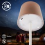 Stolní lampy dekorační - BRILO 7708014 BRILONER Bota stolní lampa - 2,6W, 120lm, nabíjecí, LED, stmívatelné, dotykový vypínač, teplá bílá, kávová 7708014 - foto 6