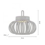 Na stůl - LD 19303-16 AKUBA LED stolní lampa průměr 25cm bílé na baterie USB IP44 stmívatelné dotykem 2700K - JUST LIGHT - foto 6