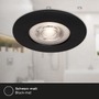 Kruhová - BRI 7046-035 3ks sada LED vestavné svítidlo, pr. 9 cm, 5 W, černá - BRILONER - foto 6