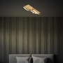 Hranatá - BRI 3815014 Vinka LED stropní svítidlo, tvar vlny, dekor dřeva, teple bílé světlo, černá/dřevo, 55cm - BRILONER - foto 6