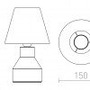 Stolní lampy dekorační - RED R12379 HEIDI stolní přírodní/beton 230V E14 12W - RED - DESIGN RENDL - foto 6