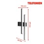 Nástěnná - TF 313005TF TELEFUNKEN LED venkovní svítidlo 47 cm 2x8W 960lm černá - BRILONER - foto 6