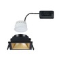 Koupelnová - P 93131 LED vestavné svítidlo 3-krokové-stmívatelné Cole Coin IP44 hranaté 88x88mm Coin 6W 230V stmívatelné 2700K černá/zlatá mat - PAULMANN - foto 6
