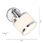 Bodová - LD 15371-17 ACCOR LED nástěnné svítidlo 1 ramenné lesklý chrom otočné páčkový vypínač - LEUCHTEN DIREKT / JUST LIGHT - foto 6