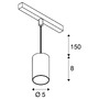 Lištové Magnetic SLV - LA 1006797 NUMINOS® XS 48V TRACK DALI závěsné svítidlo, černá / chrom, 8,7W, 750lm, 4000K, CRI90, 20°. - BIG WHITE (SLV) - foto 6
