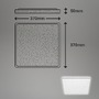 Hranatá - BRILO 3749414 LED stropní svítidlo, 37 cm, 24 W, 2800 lm, matný chrom (starý kód: BRILO 3749-414) - BRILO - foto 6