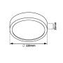 LED panely kruhové - PL18 LED panel 18W přisazený kulatý 220mm - foto 6
