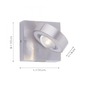 Nepřímé osvětlení - PN 9185-55 Q-MIA LED nástěnné svítidlo v barvě oceli s nastavitelnou barvou světla Smart Home ZigBee RGB+3000-5000K - PAUL NEUHAUS - foto 6