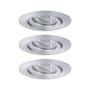 Koupelnová - P 94297 LED vestavné svítidlo Nova mini výklopné 3x4W 2.700K hliník broušený 230V - PAULMANN - foto 6