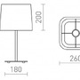 Stolní lampy dekorační - RED R13663 PERTH stolní béžová/bílá 230V E27 15W - RED - DESIGN RENDL - foto 6