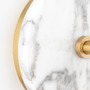 Dekorativní - HVLG H110101A-AGB-CE Nástěnné svítidlo CHLOE ocel/mramor staromosaz E27 1x40W - HUDSON VALLEY (Mitzi) - foto 6