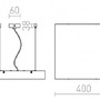 Hranatá - RED R10629 STRUCTURAL 40X40 závěsná satinované sklo 230V 2G11 2x24W - RED - DESIGN RENDL - foto 6