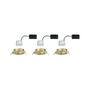 Kruhová - P 92404 LED vestavné svítidlo Nova Coin 3ks sada kruhové 84mm 50° Coin 3x6W 230V 2700K zlatá mat - PAULMANN - foto 6