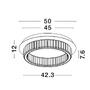 Kruhová - NV 9333079 Stropní svítidlo AURELIA zlatý kov a křišťál LED 29W 230V 3500K IP20 stmívatelné - NOVA LUCE - foto 6