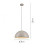 Polokoule - LD 11728-39 Kolekce Schöner Wohnen závěsné svítidlo ALI, písková barva, vhodné pro LED žárovky - JUST LIGHT - foto 6