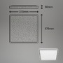 Hranatá - BRILO 3749415 LED stropní svítidlo, 37 cm, 24 W, 2800 lm, černá (starý kód: BRILO 3749-415) - BRILO - foto 6