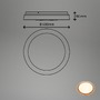 Kruhová - BRILO 3852014 Ijus LED stropní svítidlo, dekor dřeva, svítíci hrana, imitace dřeva - BRILO - foto 6