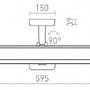 Nad obrazy/zrcadla - RED R14148 ALISA 60 nástěnná matná černá plast 230V LED 12W 3000K - RED - DESIGN RENDL - foto 6