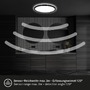 Kruhová - BRILO 7525415 Move LED stropní svítidlo IP44, přímé a nepřímé osvětlení, pohybové čidlo, černá - BRILO - foto 6