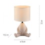 Stolní lampy dekorační - LD 14190-39 TED Stolní lampa béžová, sedící postava, látkové stínidlo, vypínač na kabelu - JUST LIGHT - foto 6