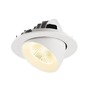 Kruhová - LA 1009734 NUMINOS® GIMBLE L Stropní vestavné svítidlo, 3000 K, 40°, IP20, kulaté, bílé - BIG WHITE (SLV) - foto 6