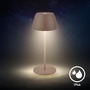 Stolní lampy dekorační - BRILO 7503012 LED nabíjecí stolní lampička Serina Mini, bezdrátová, 20cm, IP44, 2,5W, stmívatelné, dotykový vypínač, písková hnědá - BRILO - foto 6