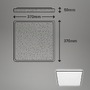 Hranatá - BRILO 3749-415 LED stropní svítidlo, 37 cm, 24 W, 2800 lm, černá - BRILO - foto 6