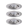 Koupelnová - P 94295 LED vestavné svítidlo Nova mini výklopné 3x4W 2.700K kov kartáčovaný 230V - PAULMANN - foto 6
