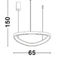 Kruhová - NV 9053551 Závěsné svítidlo ESTEVA bílý hliník a akryl LED 48W 230V 3000K IP20 stmívatelné - NOVA LUCE - foto 6