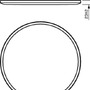 Kruhová - PH 8719514327085 LED Stropní přisazené svítidlo Philips Superslim CL550 8719514327085 22W 2000lm 2700K IP20 43cm černé, 3-krokové stmívání - PHILIPS (929002666901) - foto 6