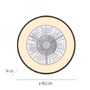 Kruhová - LD 14447-18 LED stropní ventilátor CCT RGB změna barev dálkový ovladač, RGB/2700-6500K - JUST LIGHT - foto 6