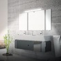 Přisazená - BRILO 2363018 Basu svítidlo k zrcadlu - 7,5W, 1000lm, 2 v 1 způsoby montáže, 50 cm, neutrální bílá, chrom - BRILO - foto 6