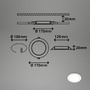 Kruhová - BRI 7994016 LED vestavné bodové svítidlo – pr. 170mm, ploché, 12W, 230V, neutrální bílá, bílé - BRILONER - foto 6