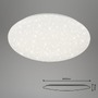 Kruhová - BRILO 3226-016 LED stropní svítidlo hvězdné nebe, pr. 48 cm, 24 W, bílé - BRILO - foto 6