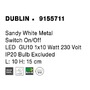 Bodová - NV 9155711 Bodové svítidlo DUBLIN bílý kov vypínač na těle GU10 1x10W 230V IP20 bez žárovky - NOVA LUCE - foto 6