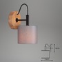 Dekorativní - BRI 2075-014 Nástěnné svítidlo pr. 12,5 cm 1x E14 25W šedá - BRILONER - foto 6