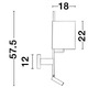 Dekorativní - NV 9180512 Nástěnné svítidlo YAMA černé stínidlo a černý hliník nastavitelné - vypínač na těle E27 1x12W 230V IP20 bez žárovky LED Samsung 3W 3000K čtecí lampička - NOVA LUCE - foto 6