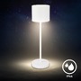 Stolní lampy dekorační - BRILO 7521016 BRILONER Sigo LED stolní lampička bezdrátová IP44, stmívatelné, s nabíjecí základnou, bílé 7521016 - foto 6