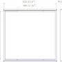 Pro LED panely - IMPR 930665 Deko-Light přisazený rám pro 620x620mm Panel - foto 6