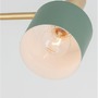 Stojací lampy - NV 9426654 Stojací lampa PAZ zlatý kov mentolové kovové stínidlo bílá základna E27 1x12W 230V IP20 bez žárovky - NOVA LUCE - foto 6