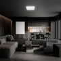 Hranatá - BRILO 3749-414 LED stropní svítidlo, 37 cm, 24 W, 2800 lm, matný chrom - BRILO - foto 6