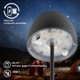 Stolní lampy dekorační - BRILO 7504015 Serina Mini LED stolní lampička bezdrátová IP44, stmívatelné, s nabíjecí základnou, antracit - BRILO - foto 6