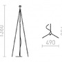 Stojací lampy - RED R11992 NYC TRIPOD stojanový podstavec chrom 230V E27 42W - RED - DESIGN RENDL - foto 6