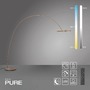 Stojací lampy - PN 561-97 LED lampa do oblouku PURE Loop-Bow, bronzová, stojací svítidlo, stmívatelné, 2200-5000K - PAUL NEUHAUS - foto 6
