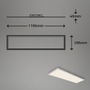 Hranatá - BRILO 7189-016 Svítidlo LED panel s čidlem, 119,5 cm, 4100 lm, 38 W, bílé - BRILO - foto 6